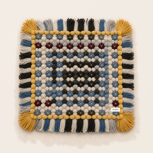 Quieted No.003 - Still Harbor Handwoven Chair Pad, 45cm - main view