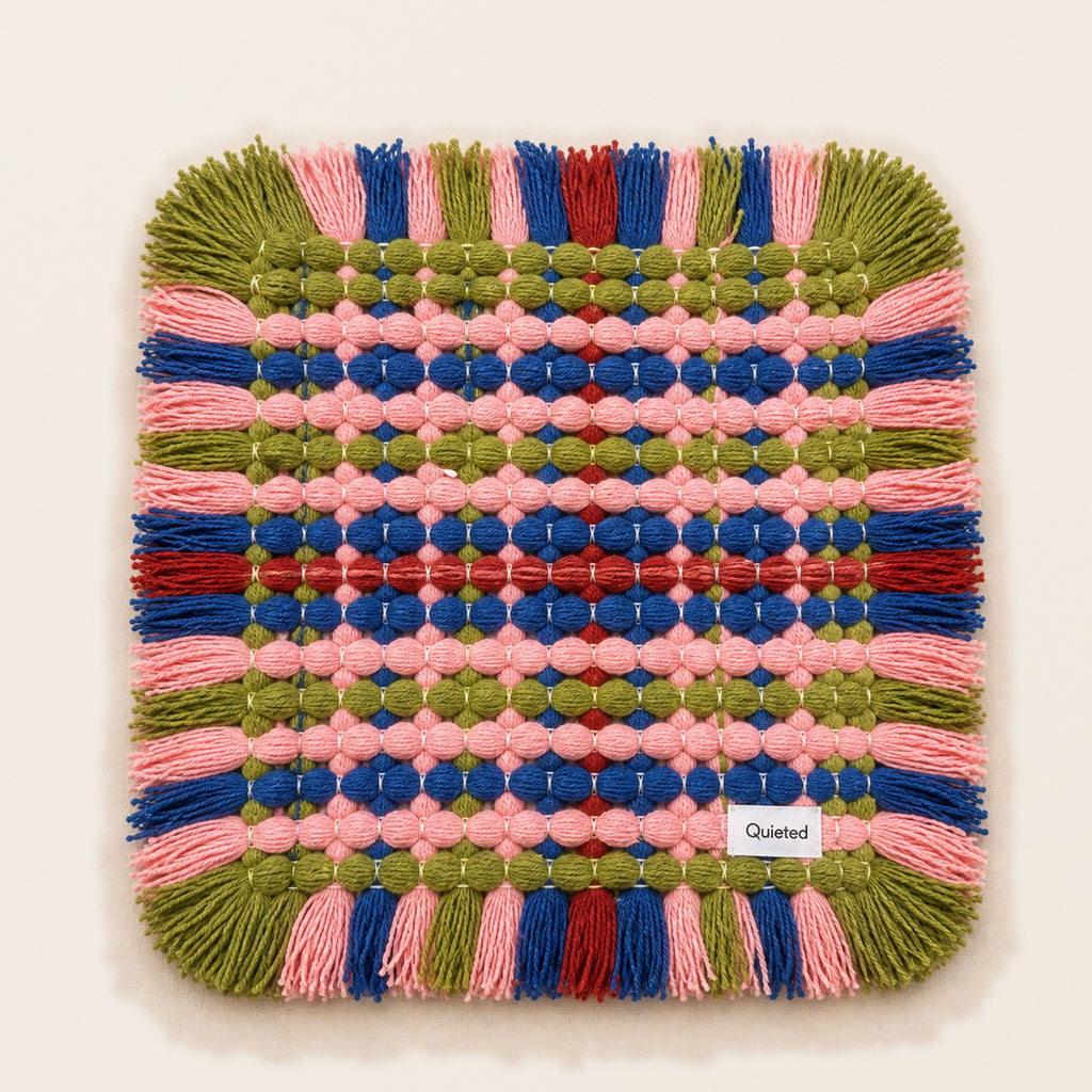 Quieted No.005 - Quiet Field Handwoven Chair Pad, 45cm - main view