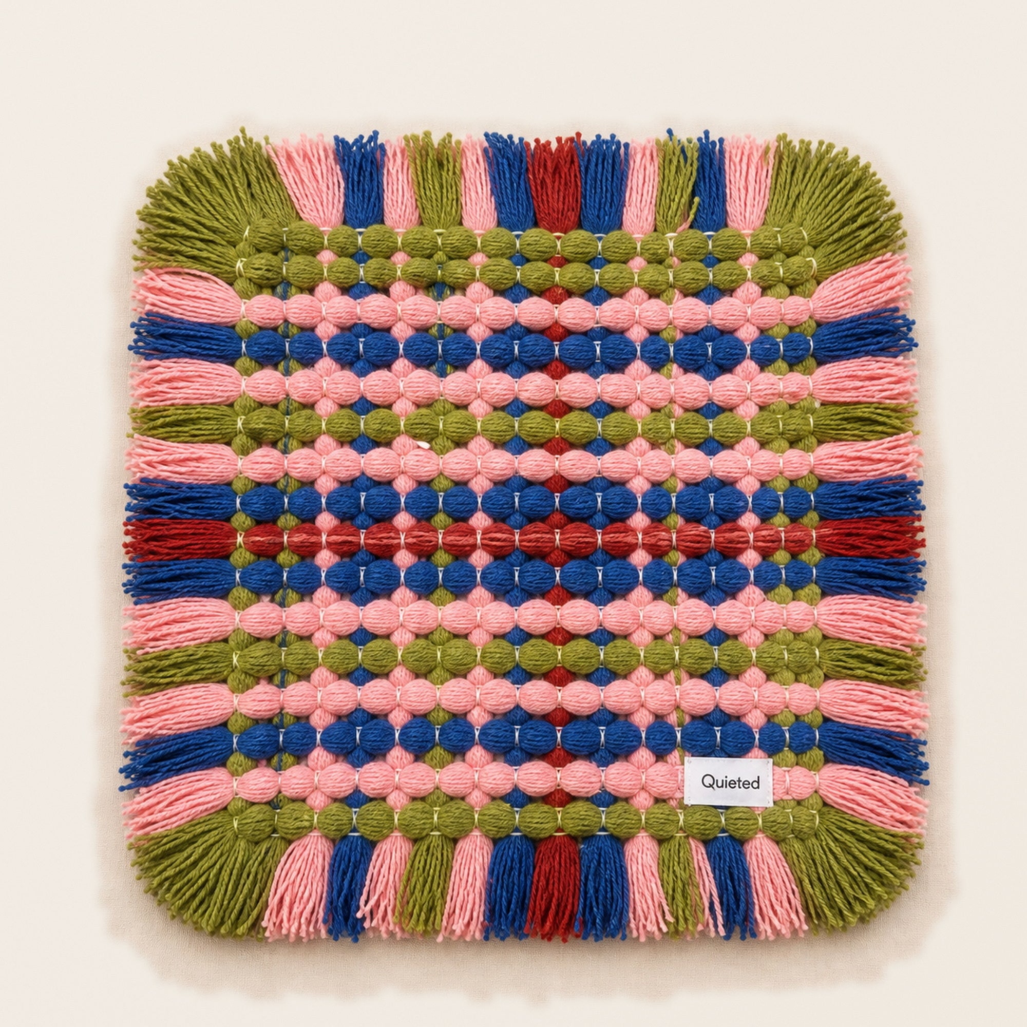 Quieted No.005 - Quiet Field Handwoven Chair Pad, 45cm - main view