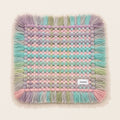 Quieted No.007 - Warm Trace Handwoven Chair Pad, 45cm - main view
